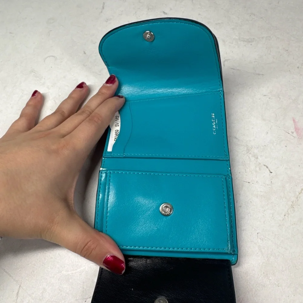 Coach Black, Green, and Blue Wallet - Picture 6 of 8